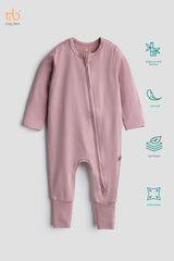 Baby Bamboo Sleep Suit | Rose Blush | 0–12M