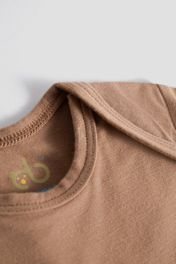 Baby Bamboo Onesie | Filter Coffee Crème | 0–12M