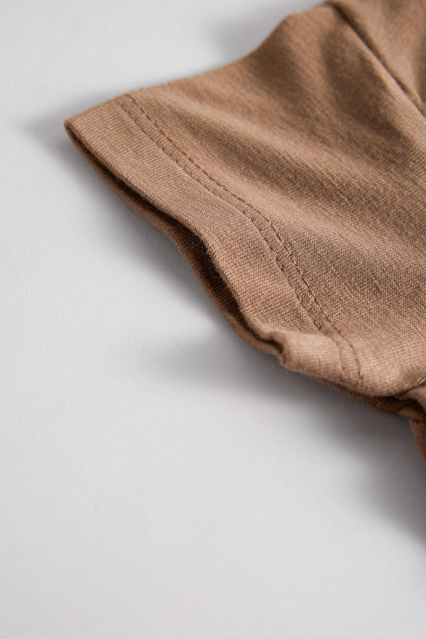 Baby Bamboo Onesie | Filter Coffee Crème | 0–12M