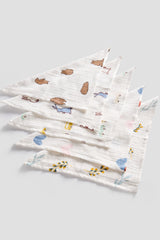Baby Washcloths Set of 5 | Organic Cotton | Ultra Soft | Bath Essentials