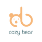 Logo of 'cozy bear' with a bear-shaped letter 'b' on a white background
