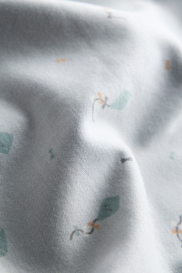Organic Sleep Suit with Zip | Sky Kites Print | Easy Diaper Changes | 0-6M