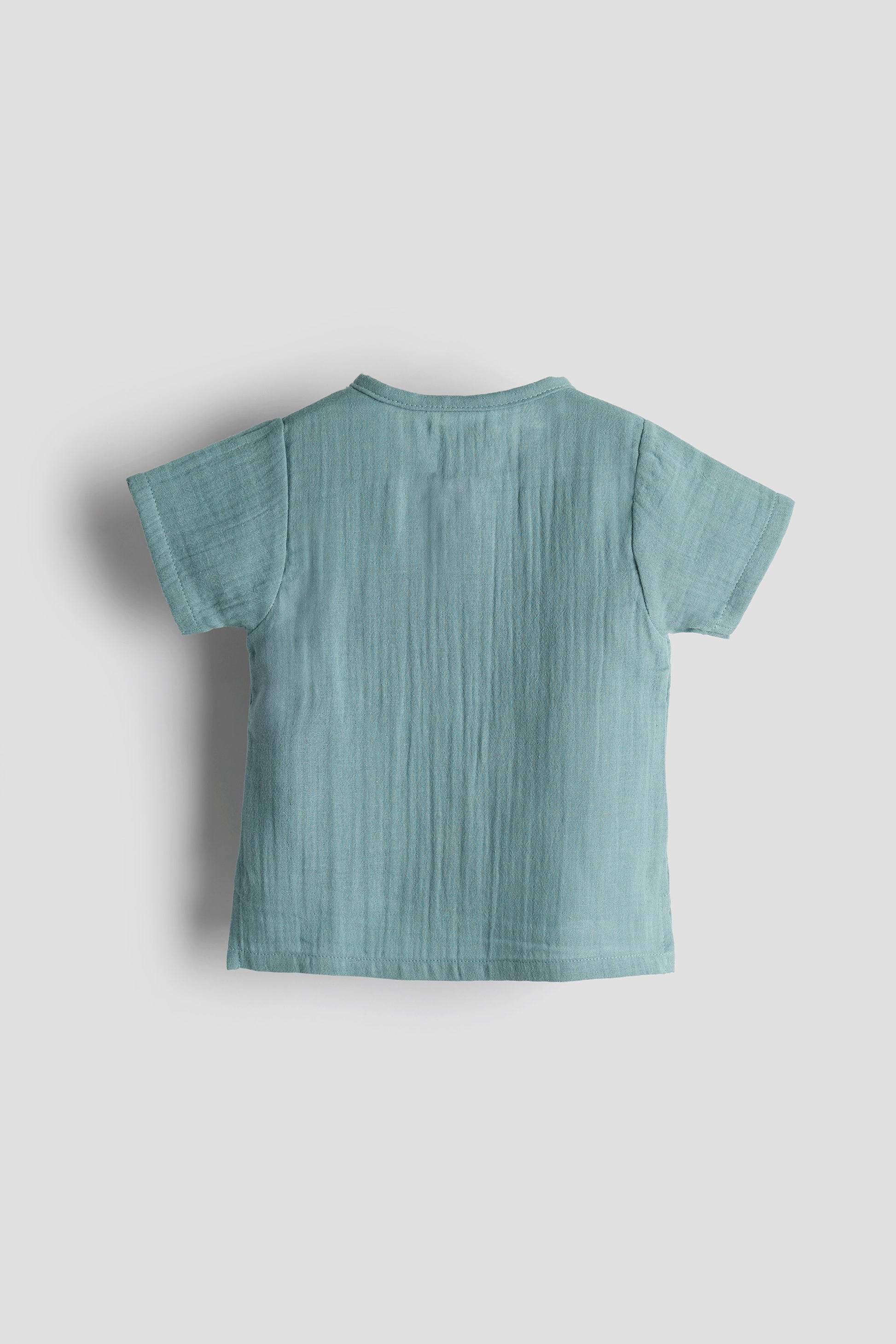 Light blue t-shirt on a white background